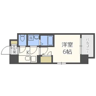 エスリード新大阪グランファースト【7階】の間取り