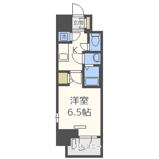 ファーストフィオーレ難波南パークサイド【9階】の間取り
