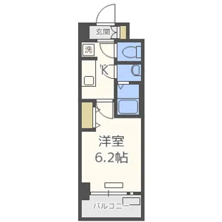 プレサンス上町台夕陽丘 【4階】の間取り