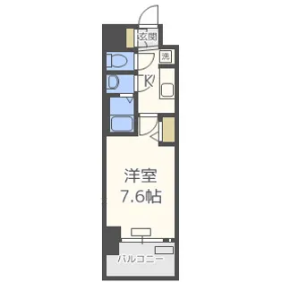 プレサンス玉造ザ・ライブ【11階】の間取り