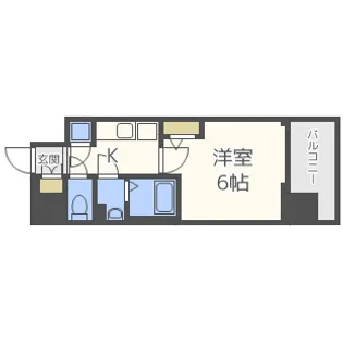 エスリード本町靱公園レジデンス【10階】の間取り