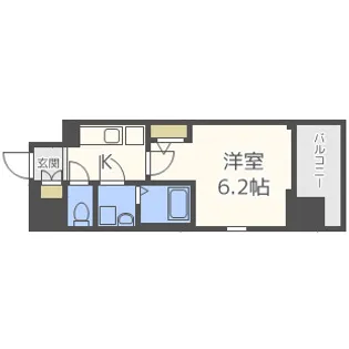 エスリード本町靱公園レジデンス【11階】の間取り