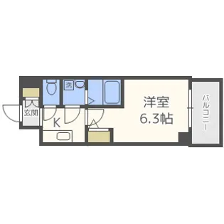 エスリード新北野グランリンク【10階】の間取り