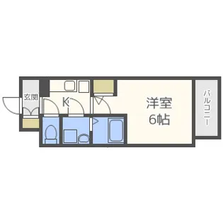 エスリード福島レジデンス【9階】の間取り