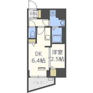 レオンコンフォート難波アッシュ【11階】の間取り