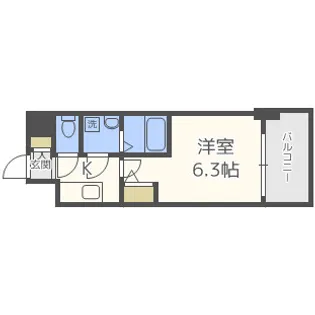 エスリード新北野グランリンク【9階】の間取り