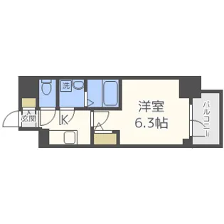 エスリード新北野グランリンク【9階】の間取り