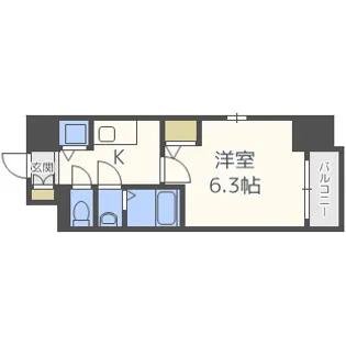 エスリード京橋グレイス【4階】の間取り
