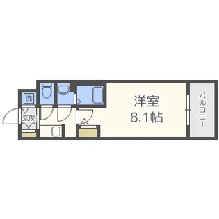 サムティ姫島LIBERLE【6階】の間取り