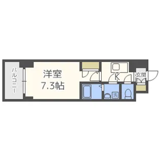 エスリード本町レジデンス【6階】の間取り