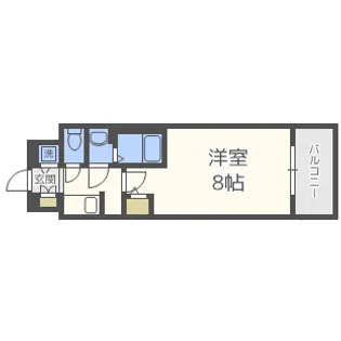 サムティ姫島LIBERLE【4階】の間取り