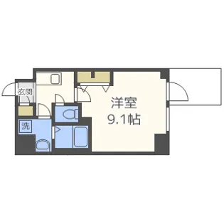 メインステージ心斎橋イースト【2階】の間取り