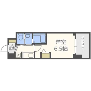 エステムコート難波Vブロード【12階】の間取り