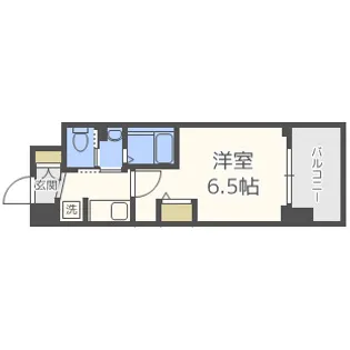 エステムコート難波Vブロード【14階】の間取り