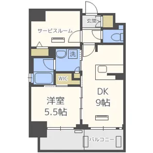 エステムコート難波Vブロード【12階】の間取り