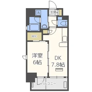 エステムコート難波Vブロード【9階】の間取り
