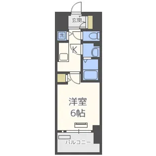 スワンズシティ大阪城ノース【13階】の間取り