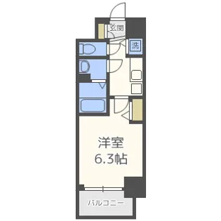 アドバンス大阪城北ルミウス【7階】の間取り