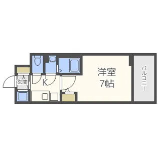 エスリード大阪城南グランデュクス【4階】の間取り