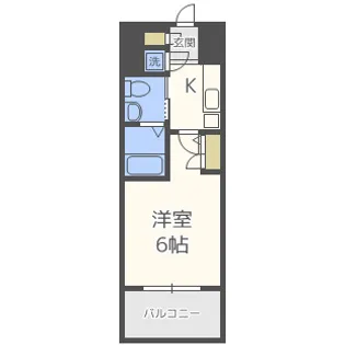 エスリード福島シティグランツ【4階】の間取り