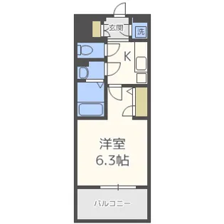 エスリード福島シティグランツ【6階】の間取り