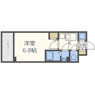 エスリード大阪城南グランデュクス【8階】の間取り