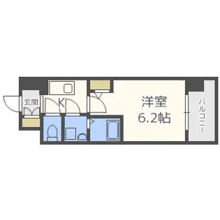 エスリード梅田グレイス【10階】の間取り