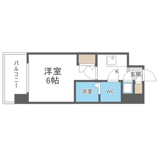 エスリード福島シティグランツ【9階】の間取り