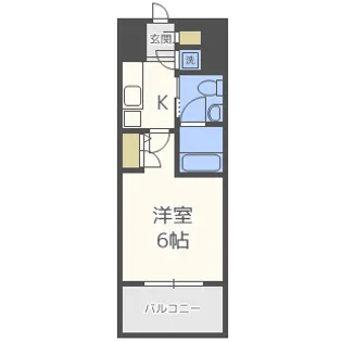 エスリード福島シティグランツ【6階】の間取り