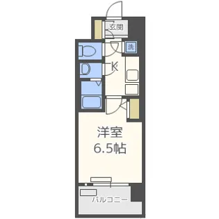 レジュールアッシュ塚本Ⅱ【2階】の間取り