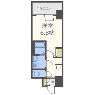 ジアコスモ江戸堀パークフロント【3階】の間取り