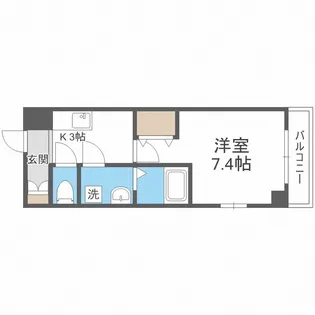 グランドゥール九条【5階】の間取り