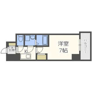 エスリード阿波座ラグジェ【11階】の間取り