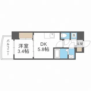 セレニテ新大阪カルム【15階】の間取り