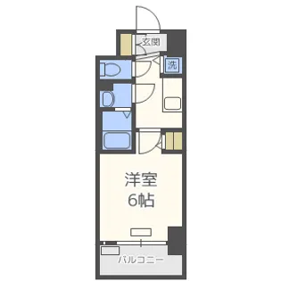 グランカリテ新大阪WEST【9階】の間取り