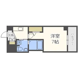 ラシーヌ天王寺町南【6階】の間取り