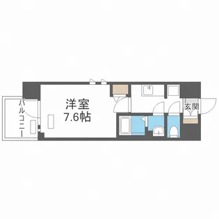 レシオス難波【2階】の間取り