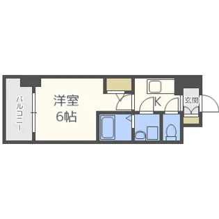 エスリード福島グレイス【2階】の間取り