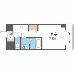 グランデュール大今里西【2階】の間取り