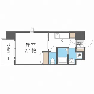 レジュールアッシュ京橋ファーストステージ【5階】の間取り