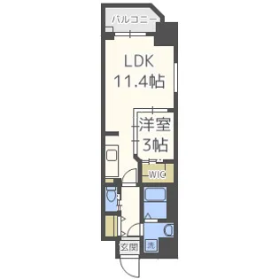 ラ・フォルム本町WEST【5階】の間取り