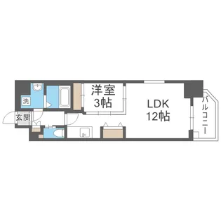 ラ・フォルム本町WEST【12階】の間取り