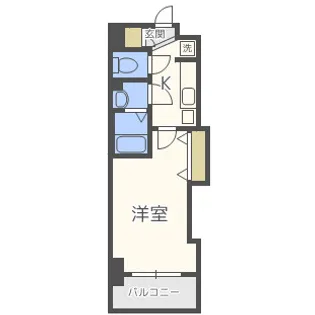 Luxe都島Ⅲ【8階】の間取り