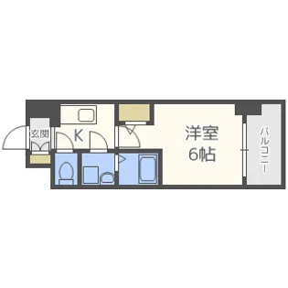 エスリード福島グレイス【7階】の間取り