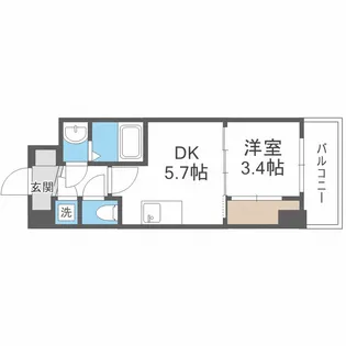 セレニテ新大阪カルム【5階】の間取り