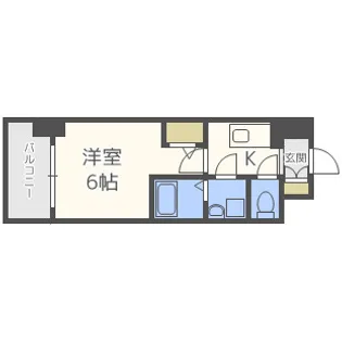 エスリード福島グレイス【9階】の間取り