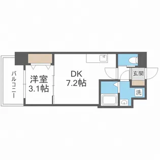 セレニテ福島カルム【5階】の間取り