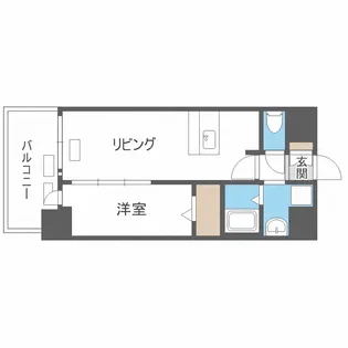 プレサンス梅田東クォーレ【14階】の間取り