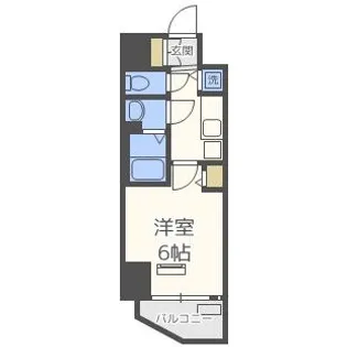 ララプレイス阿波座駅前フェリオ【5階】の間取り