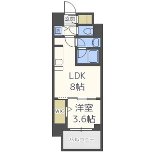 アーバネックス中崎町【6階】の間取り